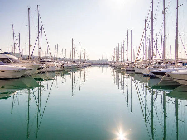 Piękne Zdjęcie Portu Alcudia Majorce Hiszpania — Zdjęcie stockowe
