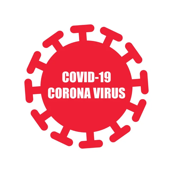 Illustrazione Segno Rosso Covid Coronavirus — Foto Stock