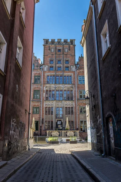 Gdansk Polónia Junho 2021 Belo Projeto Arquitetônico Edifícios Cidade Velha — Fotografia de Stock