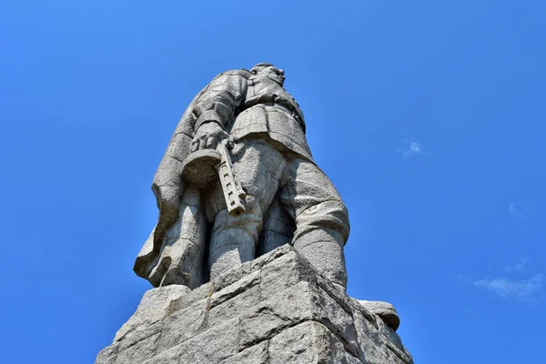 Plovdiv Bulgária Agosto 2015 Monumento Alyosha Uma Estátua Gigante Soldado — Fotografia de Stock