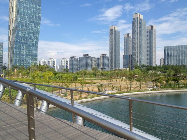 Central Park Songdo Korei Południowej — Zdjęcie stockowe