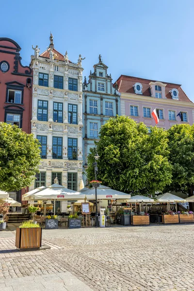 Gdansk Pologne Juin 2021 Une Belle Conception Architecturale Fontaine Neptune — Photo