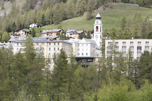 Pontresina Switzerland Haziran 2021 Pontresina Daki Saratz Oteli — Stok fotoğraf