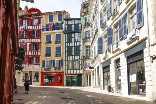 Bayonne França Maio 2016 Uma Vista Rua Grand Bayonne Com — Fotografia de Stock