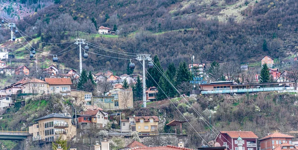 Una Splendida Vista Della Funivia Sarajevo Sarajevo Bosnia Erzegovina — Foto Stock