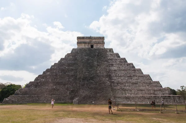 Kukulcan Ősi Temploma Chichen Itza Ban — Stock Fotó