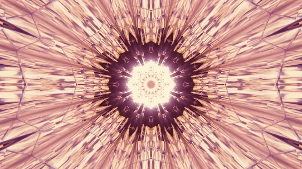 Egy Színes Kaleidoszkóp Alagút Elrendezése — Stock Fotó