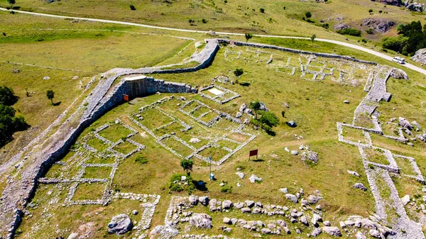 Uma Vista Aérea Paisagem Hattusa Bogazkale Corum Turquia — Fotografia de Stock