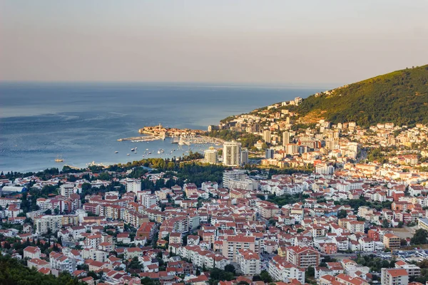 Een Betoverend Uitzicht Oude Stad Budva Montenegro — Stockfoto