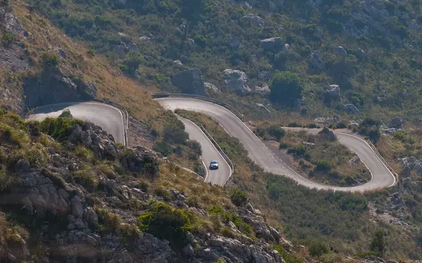 Una Vista Aérea Carretera Mallorca Spai — Foto de Stock