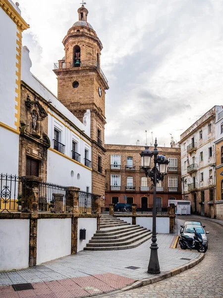 Beautiful Shot Cadiz Cathedral Spain Cloudy Sky — 스톡 사진