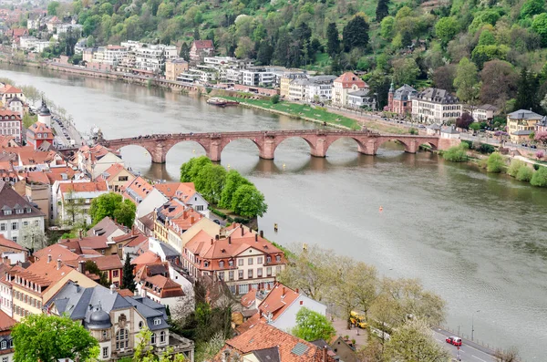 Stary Most Nad Rzeką Heidelbergu Niemcy — Zdjęcie stockowe