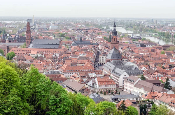 Vista Aérea Paisagem Urbana Heidelberg Alemanha — Fotografia de Stock