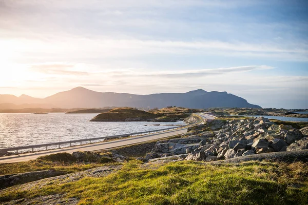 Krásný Výhled Pobřeží Atlantic Road Norsko — Stock fotografie
