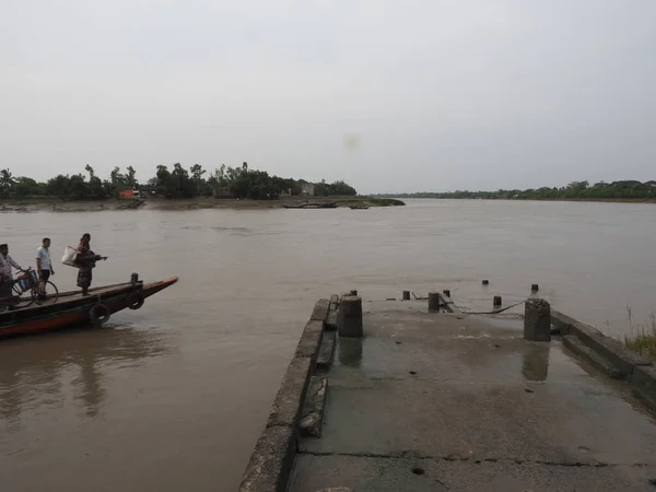 West Bengal India Jun 2021 Sundarbans Glimtar Lokala Livsmiljöer Pendlar — Stockfoto