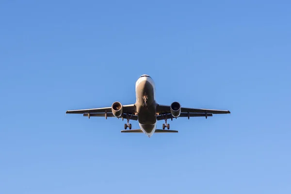 Una Vista Avión Volando Alto Cielo Azul — Foto de Stock