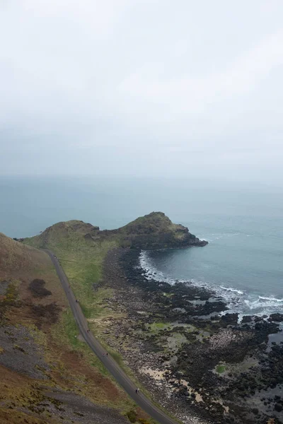 Widok Powietrza Klifów Moher Wybrzeżu Oceanu Atlantyckiego Irlandia — Zdjęcie stockowe