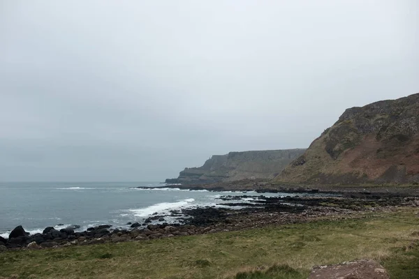 Costa Del Océano Atlántico Día Sombrío Zona Acantilados Moher Irlanda —  Fotos de Stock