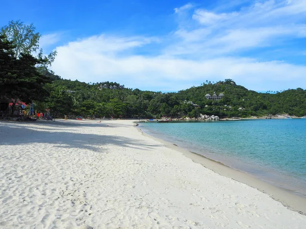 Ein Schöner Strand Mit Grünen Hügeln Thailand — Stockfoto