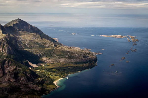 Вид Висоти Лофотенських Островів Норвегія — стокове фото