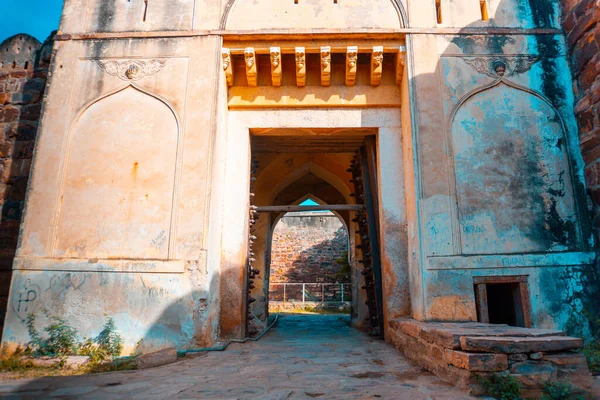 Een Close Van Fort Moskee Juma Masjid Gandikota — Stockfoto