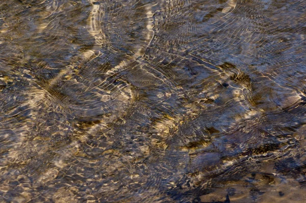 Ripple Marks Stream Reflections Sunlight Water — Stock Photo, Image