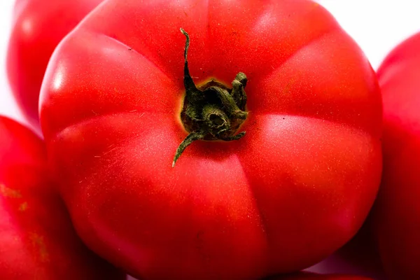 토마토를 클로즈업하여 — 스톡 사진