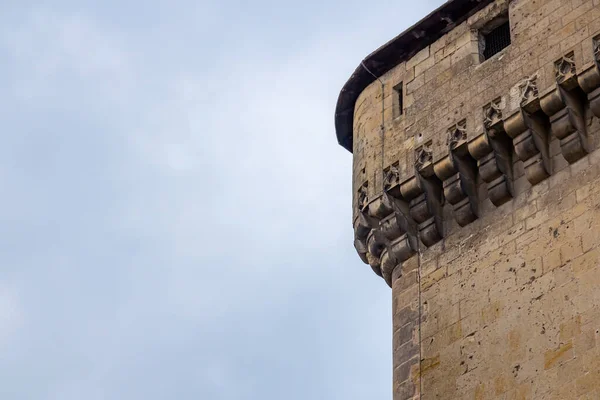 Langeais Francie Července 2021 Detailní Záběr Exteriéru Hradu Langeais Loire — Stock fotografie