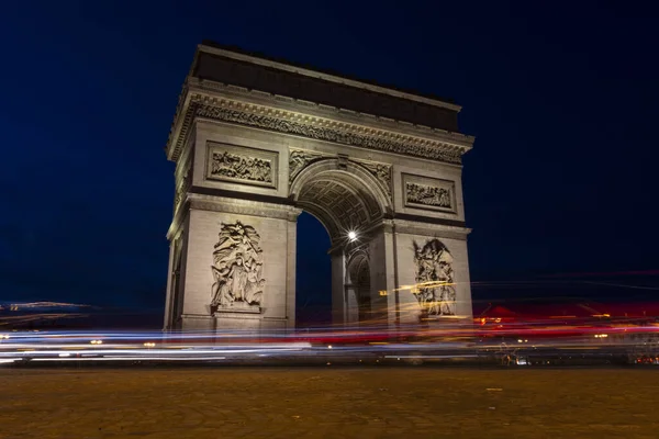 Icônico Arco Triunfo Paris França — Fotografia de Stock