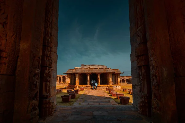 Arquitectura Antigua Del Templo Madhavaraya Gandikota India — Foto de Stock