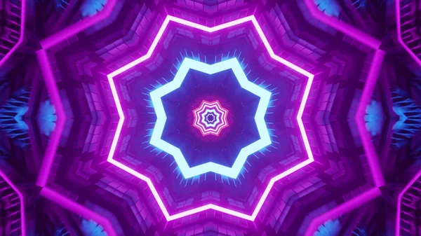 Ein Blinkender Leuchtend Rosa Kaleidoskopischer Hintergrund Für Tapeten — Stockfoto