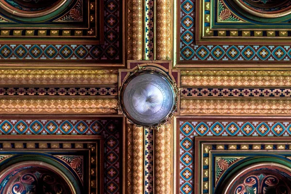 Kiev Ukraine July 2021 Old Style Detail Ceiling Europe — 图库照片