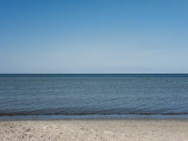 Tranquillo Paesaggio Marino Una Giornata Sole — Foto Stock