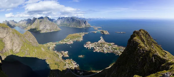 ノルウェーのロフトテン島の空中写真 — ストック写真