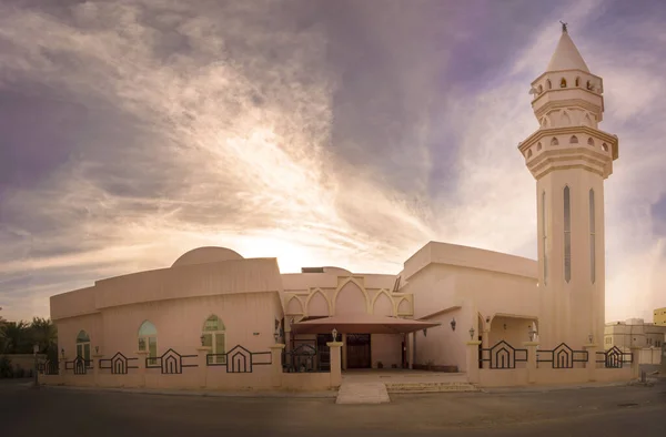 Чудовий Знімок Мечеті Хаміса Небосхилі Сонця — стокове фото