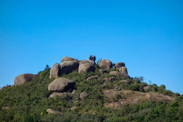 巴西圣保罗Atibaia的Pedra Grande巨大的岩石群 — 图库照片