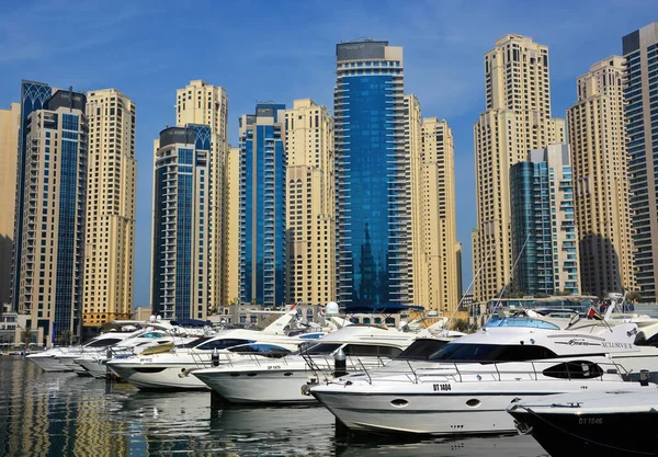 Dubai United Arab Emirates Ιαν 2015 Σύγχρονοι Ουρανοξύστες Θέα Πολυτελή — Φωτογραφία Αρχείου
