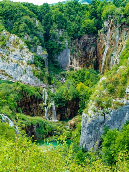 Hırvatistan Daki Plitvice Gölleri Ulusal Parkı Nın Büyüleyici Manzarası — Stok fotoğraf