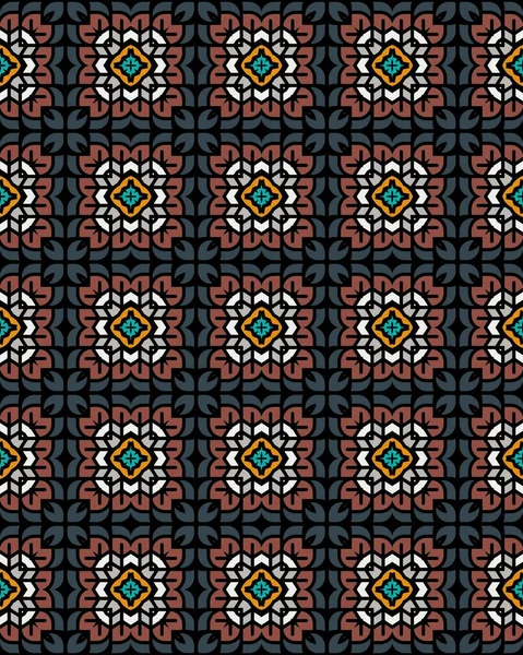 Multicolored Geometric Seamless Tile Pattern — Stock Photo, Image