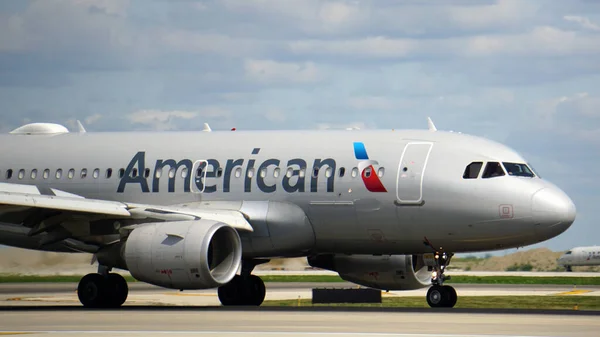 Chicago United States Jul 2021 American Airlines Airbus A319 Taxis — Stock Photo, Image
