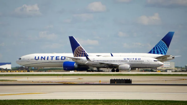 Chicago Förenade Staterna Jul 2021 United Airlines Boeing 737 Flygplan — Stockfoto