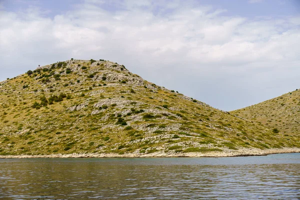 Una Hermosa Vista Del Océano Colina Croacia Isla Kornati —  Fotos de Stock
