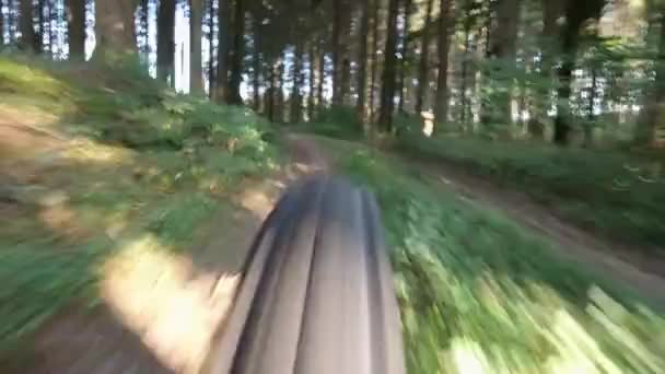 Andar Bicicleta Estrada Campo — Vídeo de Stock