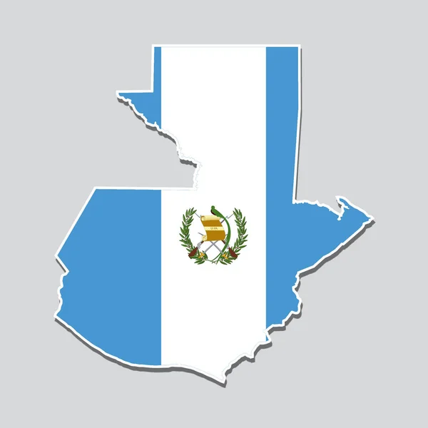 Argentinas Flagga Form Landets Karta — Stockfoto