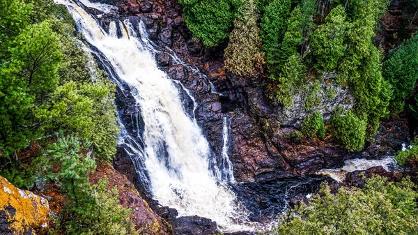 Een Prachtige Stromende Waterval Jay Cooke State Park Minnesota — Stockfoto