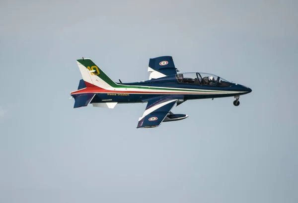 Pesaro Italien August 2016 Eine Italienische Akrobatikpatrouille Auf Sendung Pesaro — Stockfoto