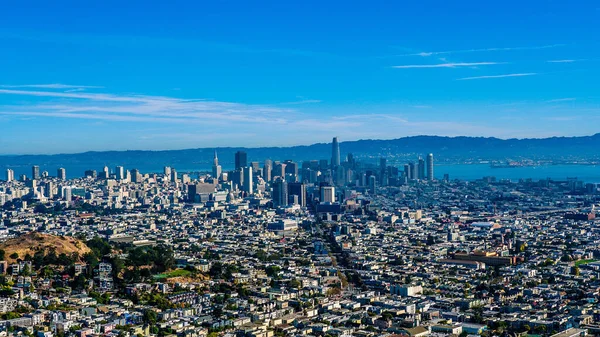 Piękny Widok Panoramę San Francisco Słoneczny Dzień — Zdjęcie stockowe