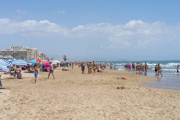 Guardamar Del Segura España Jul 2021 Día Soleado Playa Guardamar —  Fotos de Stock