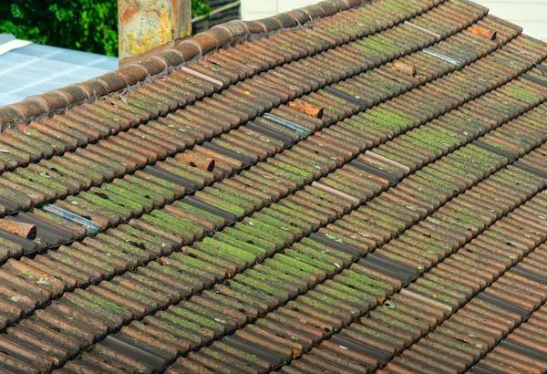 Scenic View Tile Roof Old Building — Stock Photo, Image
