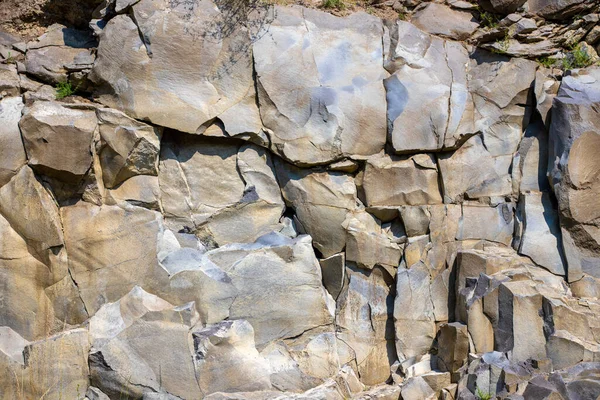 Nahaufnahme Einer Felswand Einem Steinbruch — Stockfoto